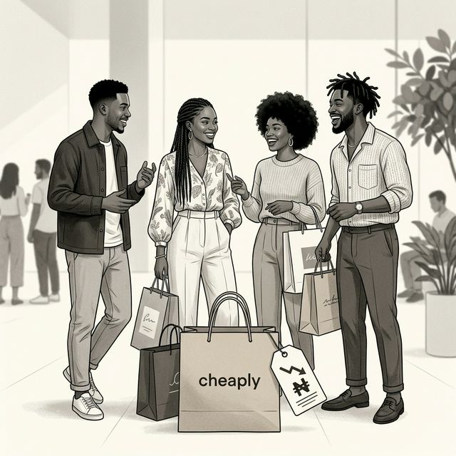 Group of people shopping together and saving money through collective purchasing